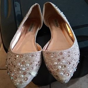 Steve madden jewelled flats